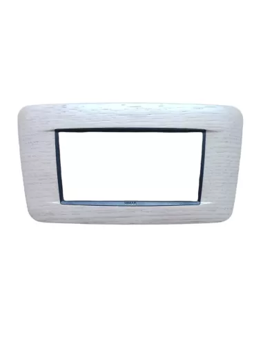 Vimar 20684.32 Runde Platte 4 Module Weiße Eiche